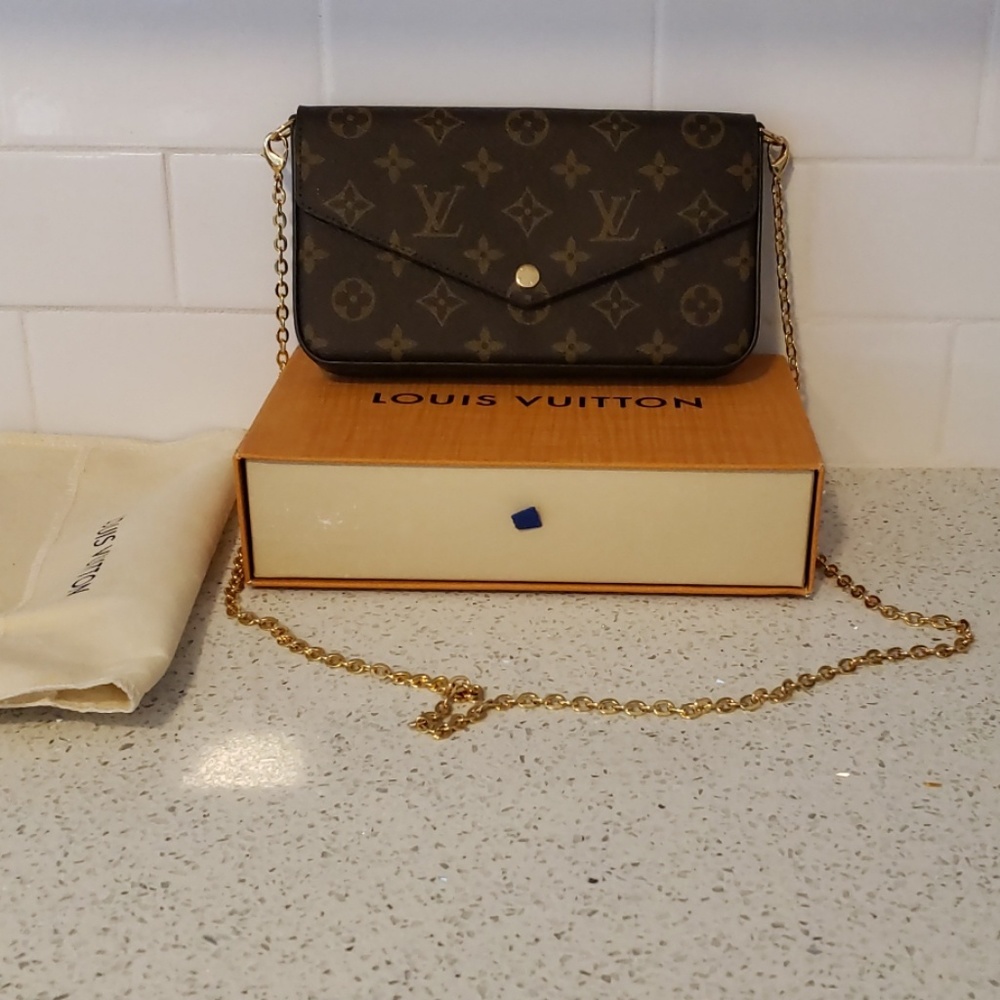 100% Authentic LV Felicie Pochette